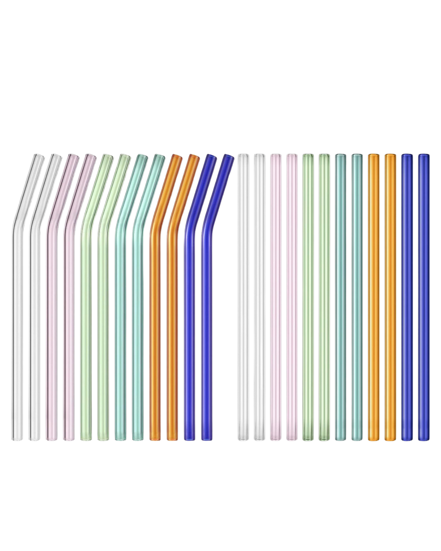 MULTI COLOR GLASS STRAWS