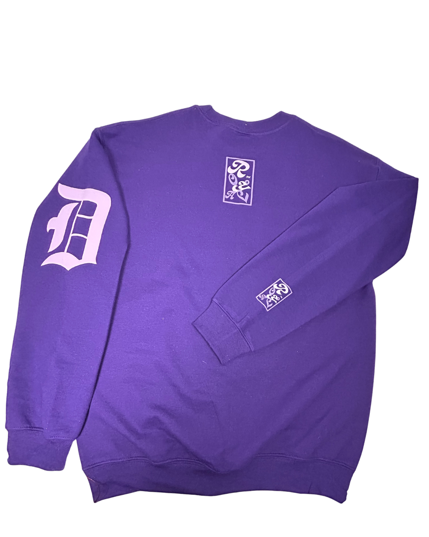 “DETROIT GIRLS DO IT BETTER” RR EXCLUSIVE ROYAL PURPLE & LAVENDER CREWNECK